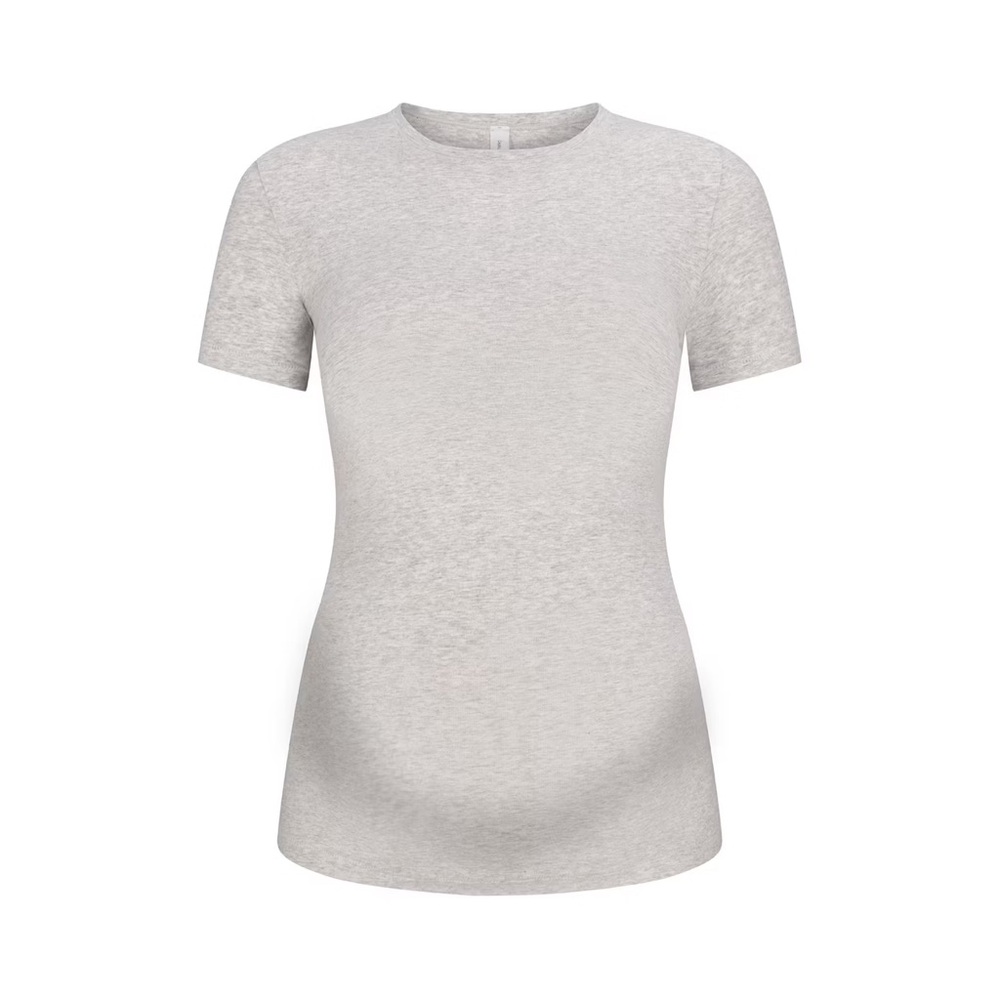 SKIMS Maternity Tee Grey Short Sleeve